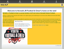 Tablet Screenshot of norwalkjrfootball.org